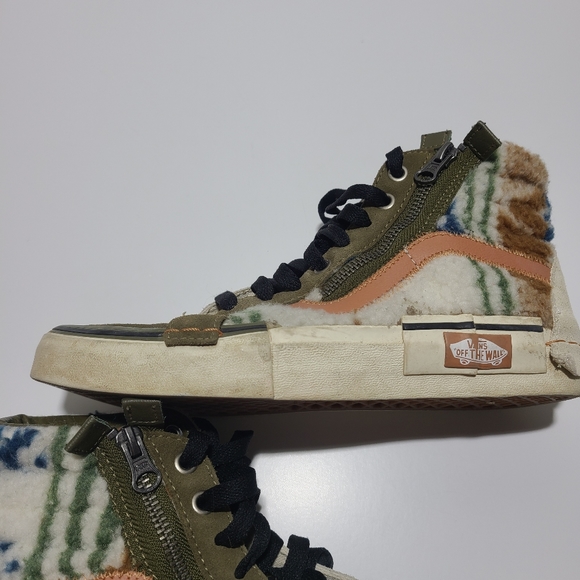 Vans Shoes Vans Sk8-Hi Reissue Mixed Textile Shoes Mens 6.0 Women's 7.5 - Picture 5 of 15